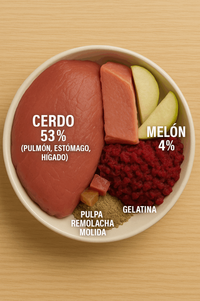 Comida Humeda Jamon y Melon 400 gramos. - Imagen 2