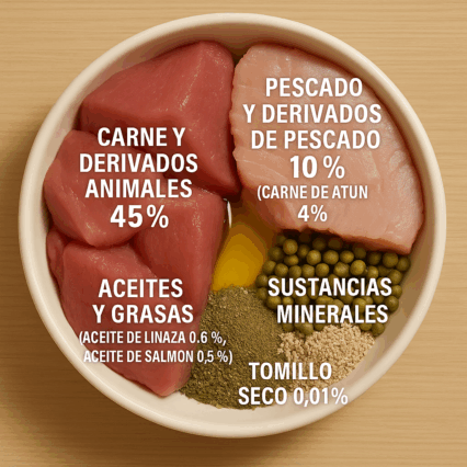 Comida Húmeda Rafi Atún Gato Esterilizado 400 gramos.