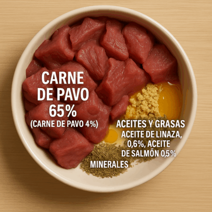 Comida Humeda Rafi Pavo Gato 400 gramos.