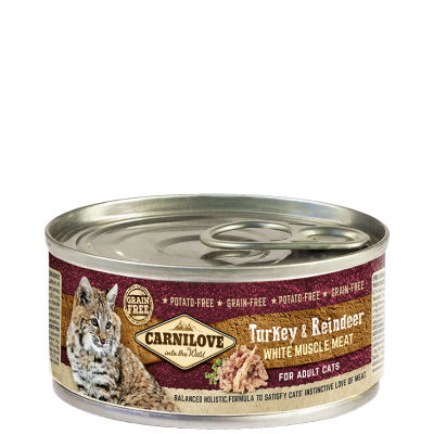 Carnilove Gato Pavo y Reno 100 gramos.