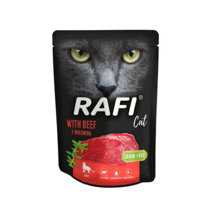 Comida Humeda Rafi Ternera Gato 300 gramos.